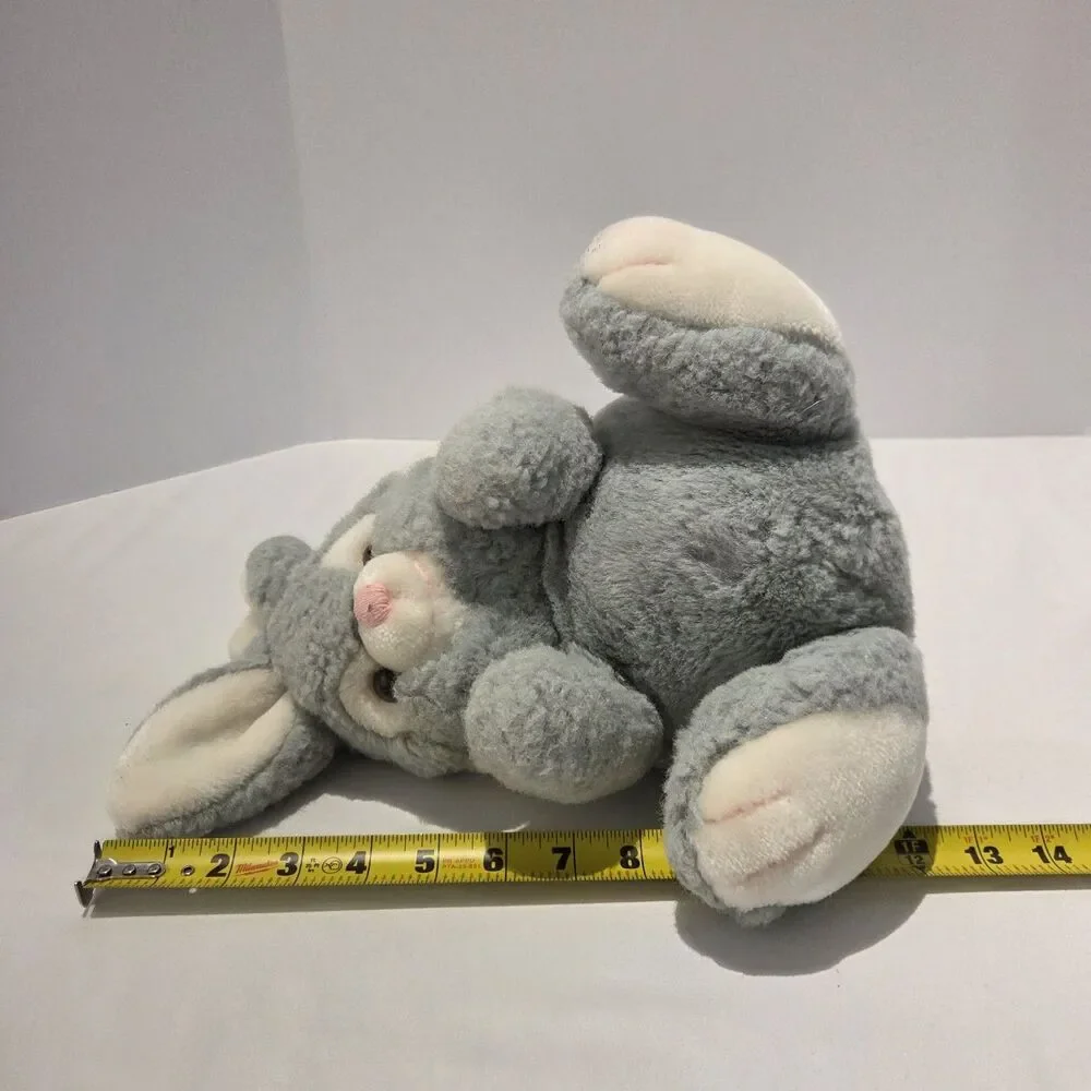 Maison Blanche Mr Bingle Bunny 12” Plush Stuffed Animal Gray Rabbit 80s Vintage